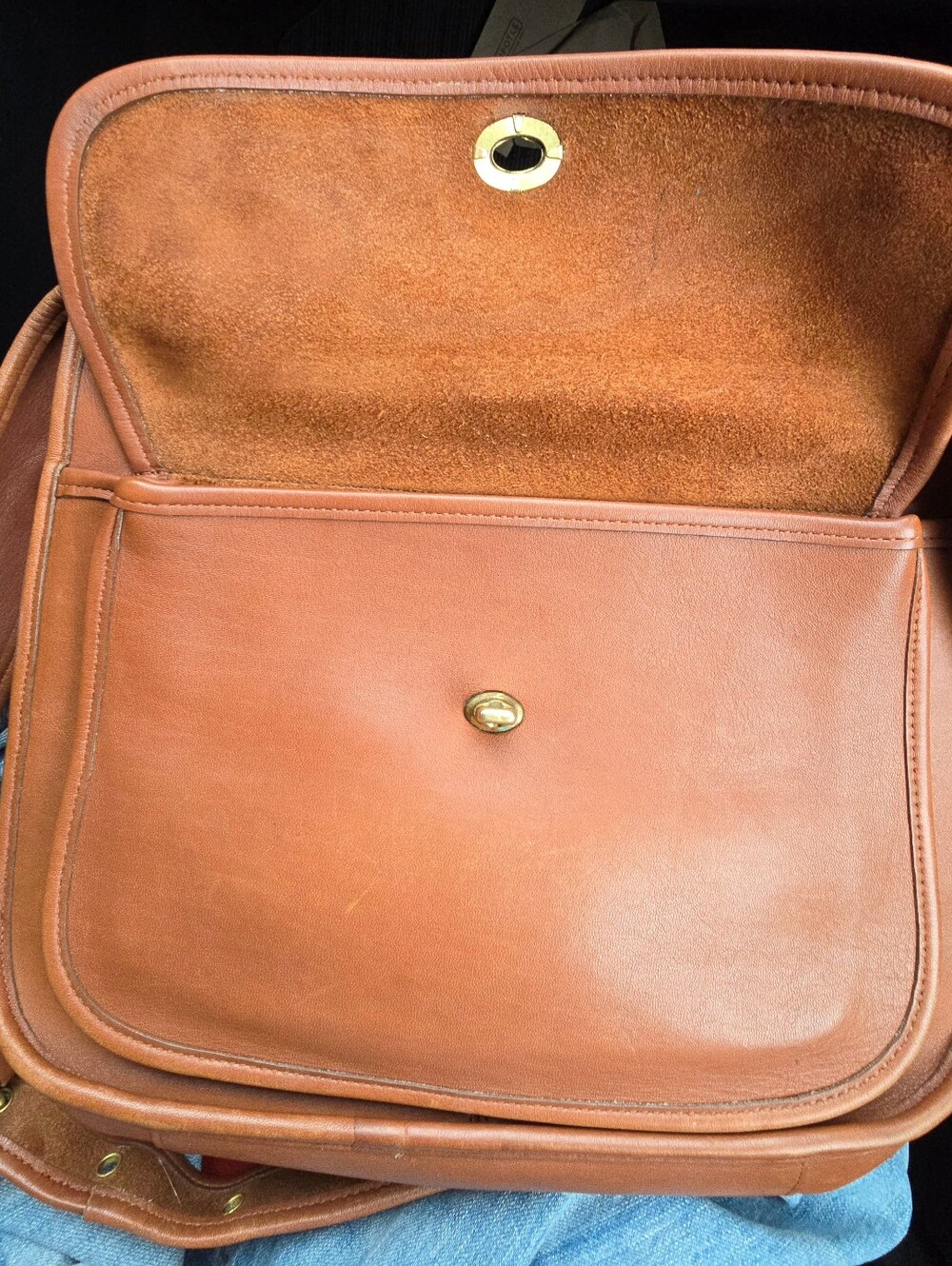 Vintage Coach British Tan Taft 9980 - Picture 4 of 10
